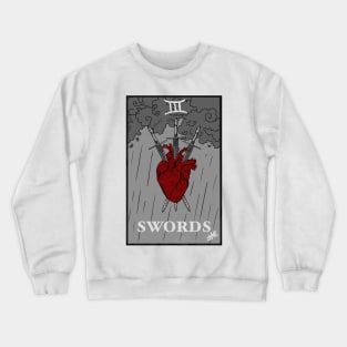 Three Of Swords Crewneck Sweatshirt